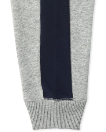 Pantalones jogger de vellón con rayas laterales activas para niños