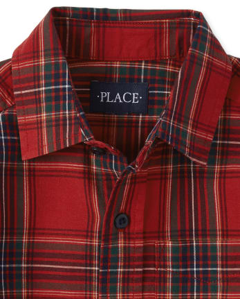 plaid button down shirt