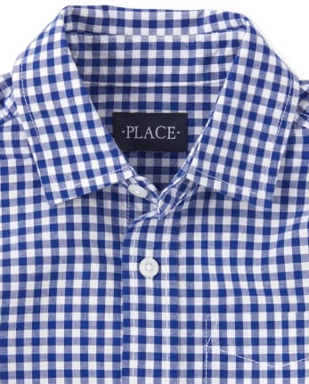 Camisa con botones a juego de popelina de cuadros vichy Dad And Me para niños