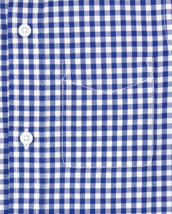 Camisa con botones a juego de popelina de cuadros vichy Dad And Me para niños