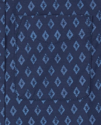 Camisa con botones a juego de popelina Diamond para niños