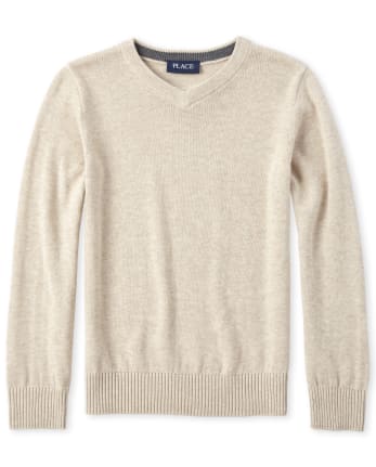 Pull assorti à col en V pour garçon