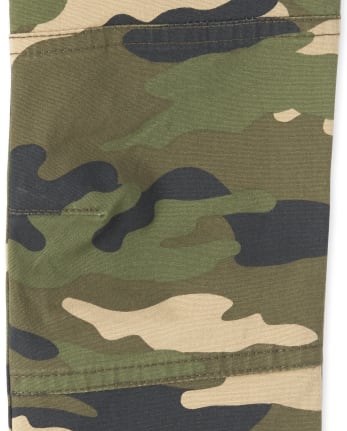 Boys Camo Stretch Matching Pull On Jogger Pants