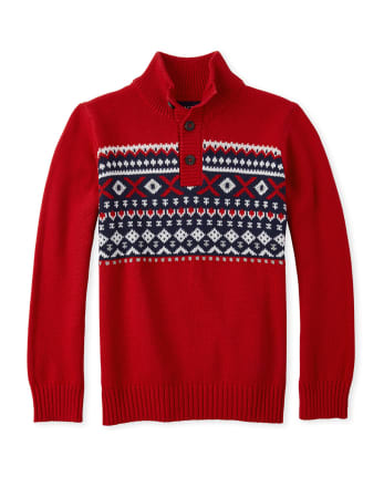 Boys fair isle sweater outlet