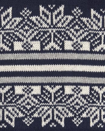 Boys Fair Isle Shawl Collar Sweater