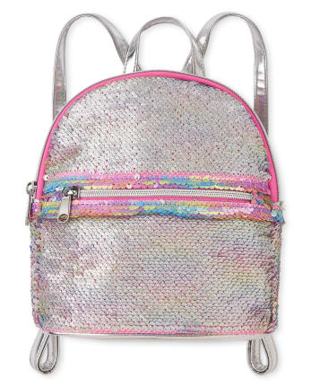 Girls Rainbow Flip Sequin Mini Backpack