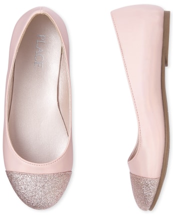Girls Glitter Ballet Flats