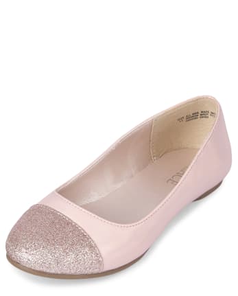 Girls Glitter Ballet Flats