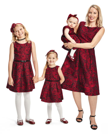 Girls Mommy And Me Christmas Sleeveless