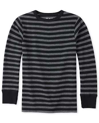 Boys Striped Thermal Top