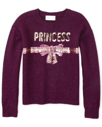 Girls Embellished Sweater