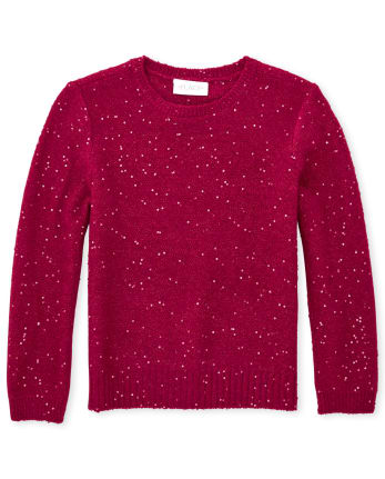sequin red sweater