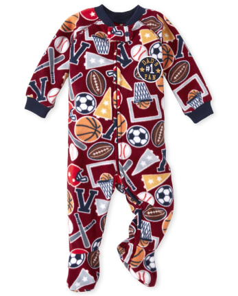 The Childrens Place Boys Long Sleeve One-Piece Pajamas 