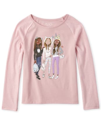 Top con purpurina para niñas