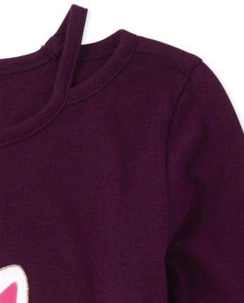 Top con abertura de lentejuelas para niñas