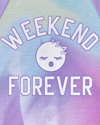 Girls Glow Weekend Emoji Nightgown