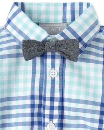 Baby Boys Plaid Matching Outfit Set
