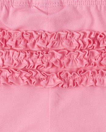 Lot de 2 leggings à volants pour bébé fille