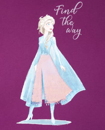 Adición disparar Escribe email Camiseta gráfica de Elsa con lentejuelas y manga corta de Disney Frozen 2  para niñas | The Children's Place - DEWBERRY