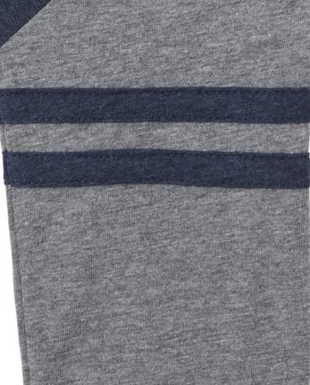 Baby And Toddler Boys Striped Arm Henley Top