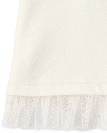 Baby And Toddler Girls Embellished French Terry Peplum Sweatshirt