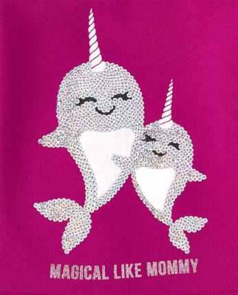 Baby And Toddler Girls Embellished French Terry Peplum Sweatshirt