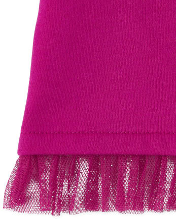 Baby And Toddler Girls Embellished French Terry Peplum Sweatshirt