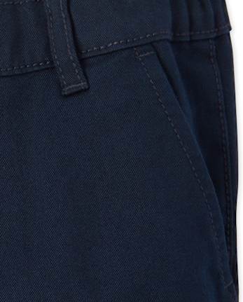 Baby And Toddler Boys Uniform Stretch Skinny Chino Pants - NEW NAVY