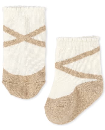 Elegantes y calentitos calcetines de algodón para bebé talla 0/4 meses 000  con lazo de purpurina