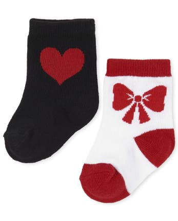 Lot de 6 chaussettes pingouin pour bébé fille