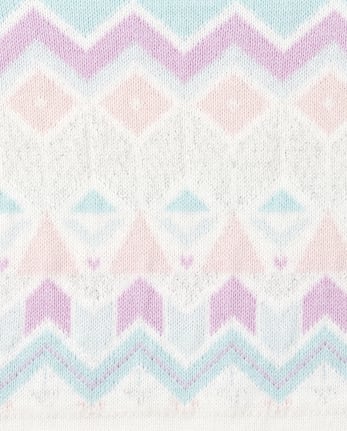 Baby And Toddler Girls Fair Isle Matching Sweater