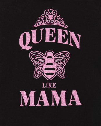 Baby Girls Mommy And Me Queen Bee Matching Graphic Bodysuit