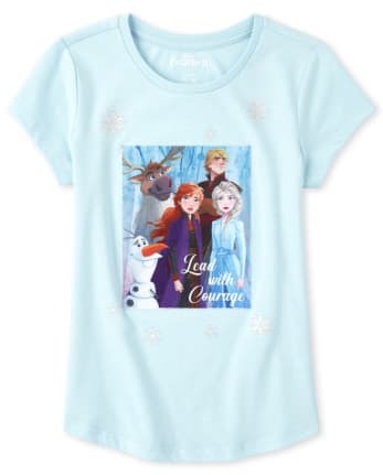 Camiseta con estampado de Coraje y purpurina de Disney Frozen 2 para niñas