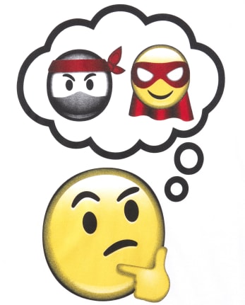 Camiseta con gráfico de emoji profesional para niños