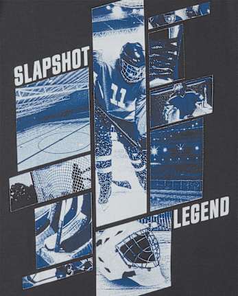 Camiseta con gráfico de hockey para niño