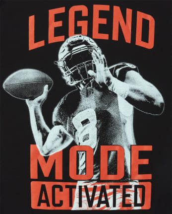 Boys Football Graphic Tee