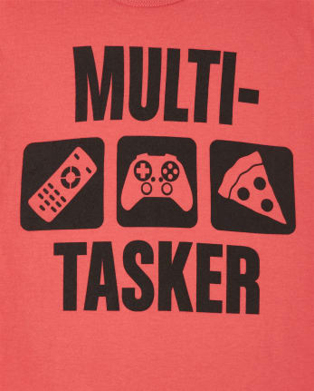 Boys Short Sleeve 'Multi Pizza, Game Controller, Remote Graphic Tee | Children's Place - SUN
