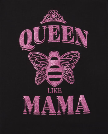 Girls Mommy And Me Queen Bee Matching Graphic Tee