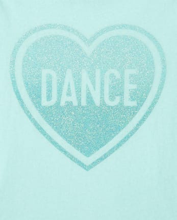 Girls Glitter Dance Graphic Tee