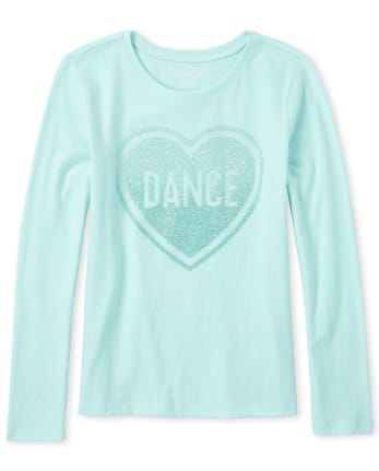 Girls Glitter Dance Graphic Tee