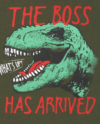 Baby And Toddler Boys Dino Boss Graphic Tee