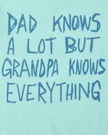 Baby And Toddler Boys Grandpa Knows Graphic Tee