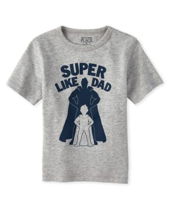 Baby And Toddler Boys Dad And Me Like Dad Matching Graphic Tee
