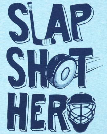 Baby And Toddler Boys Hockey Graphic Tee