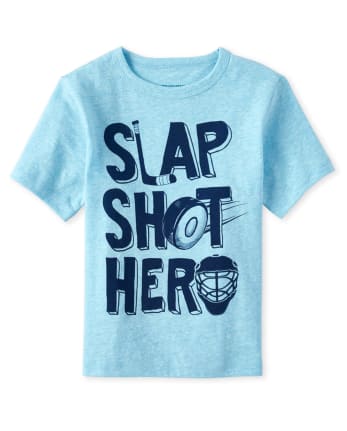 Baby And Toddler Boys Hockey Graphic Tee