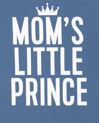 Camiseta con estampado de príncipe de mamá para bebés y niños pequeños