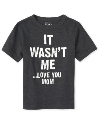 Camiseta con gráfico Love You Mom para bebés y niños pequeños