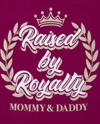 Baby And Toddler Girls Foil Royalty Graphic Tee