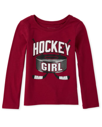 Baby And Toddler Girls Matching Family Hockey Graphic Tee