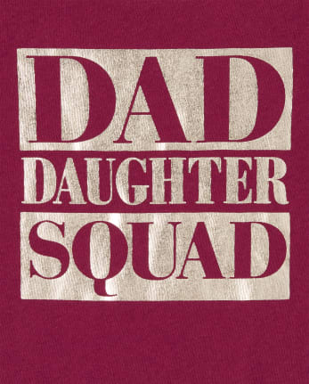 Camiseta con gráfico de escuadrón de lámina familiar a juego para bebés y niñas pequeñas